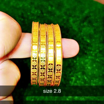 Artificial Bangles Combo Set – Beautiful Carved Designs