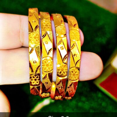 Elegant Floral Pattern Bangles