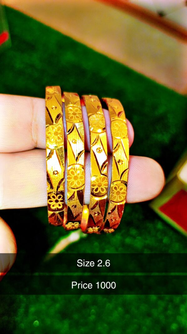 Elegant Floral Pattern Bangles