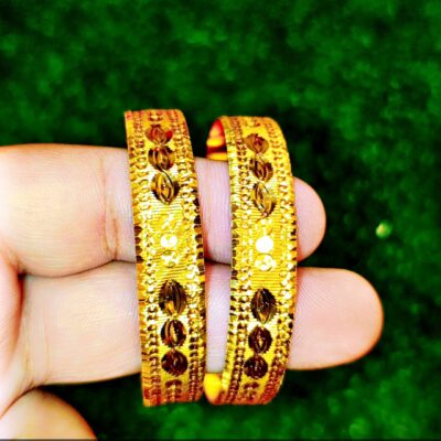 Ethnic Gold-Plated Bangles – Elegant Look for Festivals & Weddings