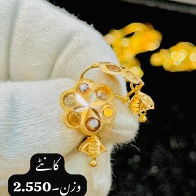 Aurora Curve - Pure Gold Earing