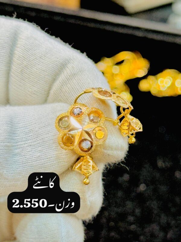 Aurora Curve - Pure Gold Earing